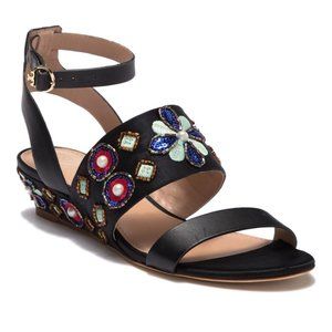 NWOB Tory Burch Estella Leather Wedge Sandal 6.5
